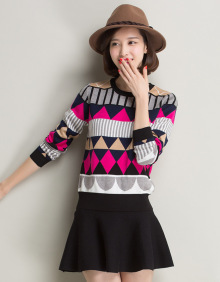 棉典雅淺秋針織衫 秋日優雅女裝精選