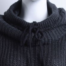 時尚新寵 安都2012冬女裝韓版圍帽毛衣，破洞與圍脖領(lǐng)的完美邂逅